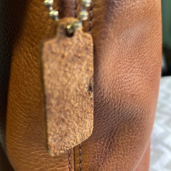 Vintage Coach British Tan Sonoma Leather Bucket Crossbody Bag 4907 - Picture 11 of 12